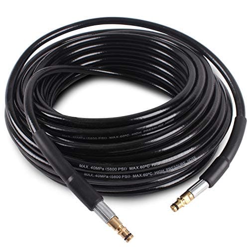 Image of NAMOTEK 15M High Pressure Washer Replacement Hose for Karcher K2 K3 K4 K5 K6 K7 Series Extension Hose Drain Cleaning kit Fitting Quick Connector Black…