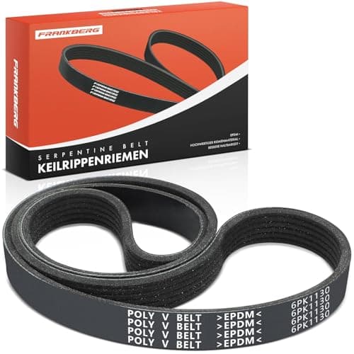 Image of Frankberg 1x Serpentine Belt Diesel/Petrol Compatible with Golf III 1H1 Golf III Cabriolet 1E7 Golf III Variant 1H5 Golf IV Cabriolet 1E7 Polo Classic 6V2 Replace# 036145933AC