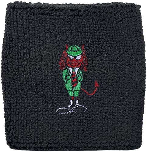 Image of AC/DC Angus Devil - Wristband Sweatband Black