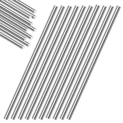 Image of Glarks 25pcs 2mm Diameter Stainless Steel Spring Wire Kit, 400mm Length Spring Steel Wire, Straight Full Hard Music Wires for DIY Crafts, Jewelry Making, Model Building, Manufacture