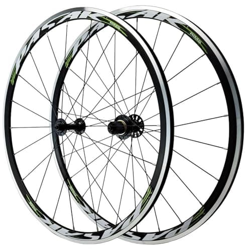 Image of FKXSXAZ Road Bike Wheelset 700C Front Rear Wheel Set C/V Brake Quick Release Rim 100mm/130mm Aluminum Alloy Accessories