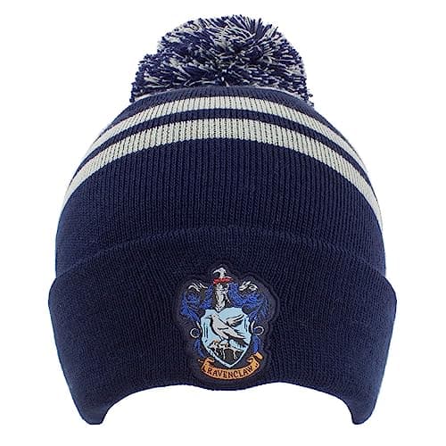 Image of Harry Potter Beanie Pom-House Ravenclaw One Size Cap, Multi-Coloured