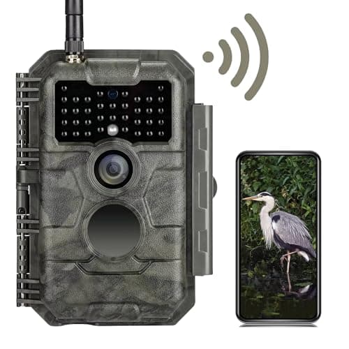 Image of GardePro E6 Wildlife Camera, WiFi, 64MP 1296p H.264 Video, 110° View Angle, Trail Camera with Night Vision Motion Activated, Garden Camera Trap