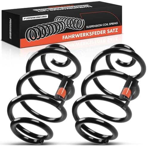 Image of Frankberg 2x Coil Spring Rear axle Left Right Compatible with Micra C+C III K12 1.4L 1.6L Convertible 2005-2010 Replace# 55020BC101