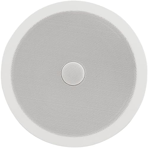 Image of Adastra, High-Performance Ceiling Speaker with Adjustable Tweeter - 2-Way Flush Mount Speaker for Home & Multiroom Audio, Bluetooth System Compatible, White (Single Unit) 8", 120W