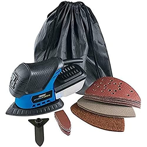 Image of Draper 02063 Storm Force Tri-Palm Detail Sander + Accessories