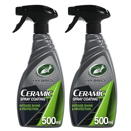 Image of Turtle Wax Hybrid Solutions Ceramic Spray Coating Incredible Shine & Protection with Extreme Water-Beading Action & Chemical Resistance for Up to a Year - Sweet Mango Tropical Scent - 500ml- Pack of 2