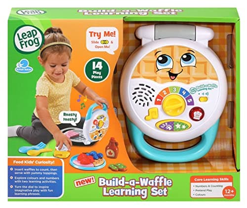 Image of LeapFrog Build-a-Waffle Learning Set, Role Play Kitchen Toy with Lights, Music, Colours & Counting, Toddler Gift for ages 12, 18, 24+ months, English Version