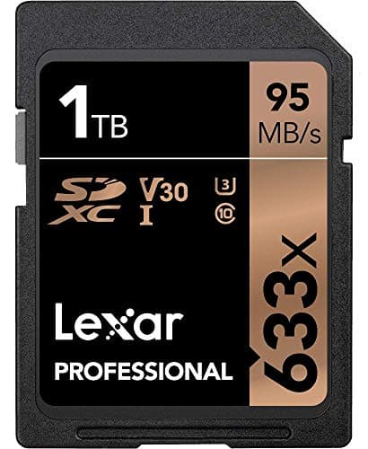 Image of Lexar Professional 633x SD Card 1TB, SDXC UHS-I Card, Up To 95MB/s Read, for Mid-Range DSLR, HD Camcorder, 3D Cameras (LSD1TCB633)