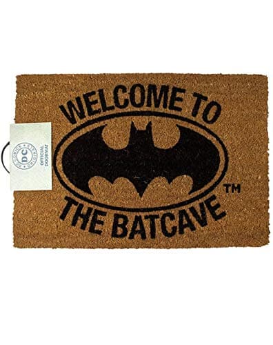 Image of DC Comics Batman Door Mat | Welcome To The Batcave House Mat | Indoor & Outdoor Floormat Home Decor Gifts One Size