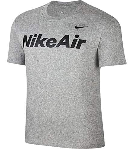 Image of Nike NSW Air Ss Tee T-Shirt - Dark Grey Heather/(Black), M