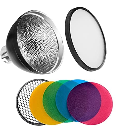 Image of Godox AD-S2 Standard Reflector Kit with AD-S11 Color Gel Soft Diffuser Pack for Godox AD200 AD200Pro AD360 AD360II Strobe Flash