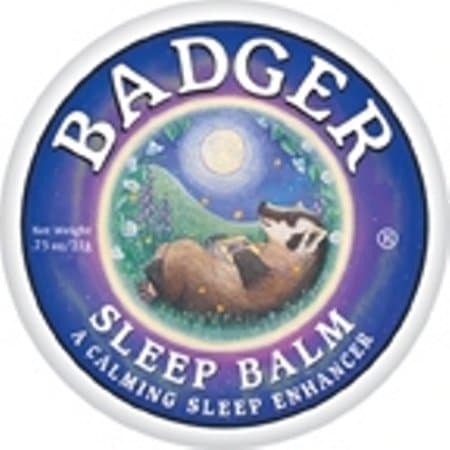Image of Badger Sleep Balm | Natural Aromatic Sleep Aid & Massage Balm | Sleep Care with Lavender and Bergamot Essential Oils | Calms The Mind & Relieves Stress | Cruelty & Gluten-Free (21g)