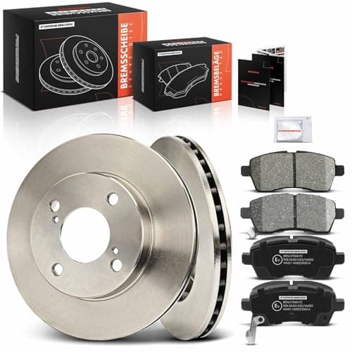 Image of Frankberg Brake Kit incl. 2x Brake Disc + 4x Brake Pad Front Compatible with Ignis III FF MF 1.2L 2016-2025 Replace# 5581062R00,5531162R00