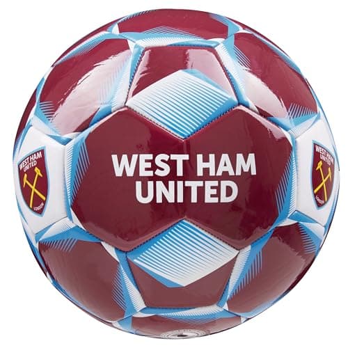 Image of West Ham United F.C. Football Soccer Ball for Adults Teenagers Kids Training Football Size 3, 4 or 5 West Ham Merchandise (Burgundy, Size 5)