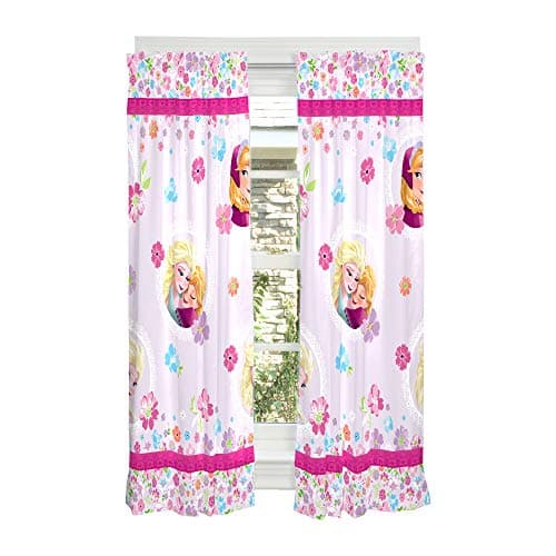 Image of Franco Disney Frozen Kids Window Drapes Set, 82 in x 63 in, Official Disney Product