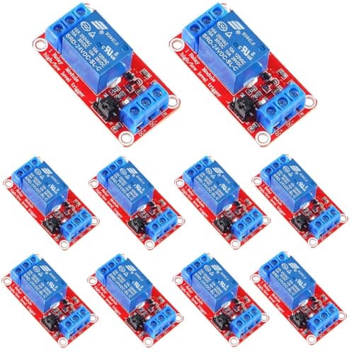 Image of RUNCCI-YUN 10pcs Relay Module DC 24V 1 Channel Relay Board with Optocoupler Isolation Support High or Low Level Trigger for Arduino