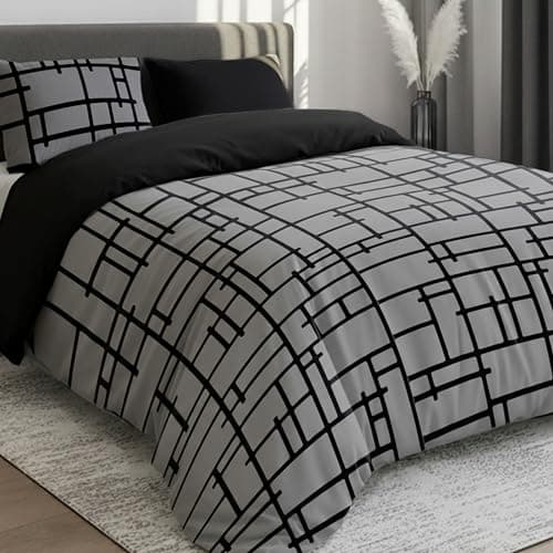 Image of Dreamzie King Size Duvet Cover Sets - Premium Microfiber Reversible Kingsize Duvet Cover Sets (230 x 220 cm) 3 PCs - Ultrasoft Hypoallergenic Quilt Cover King Size Bedding Sets with Zipper Closure