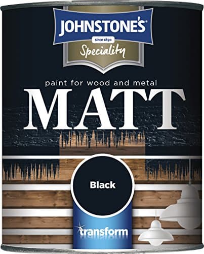 Image of MATT PAINT FOR WOOD and METAL BLACK 0.75L