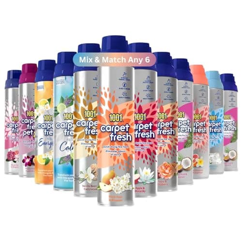 Image of 1001 Carpet Fresh Spray 300ml Mix & Match Any 6 | Hours Of Freshness | For Use On Carpets, Rugs & Upholstery