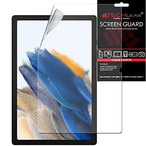 Image of TECHGEAR Galaxy Tab A8 10.5" Screen Protectors (SM-X200 / SM-X205), Ultra CLEAR Screen Protector Guard Cover Designed for Samsung Galaxy Tab A8 10.5" 2022
