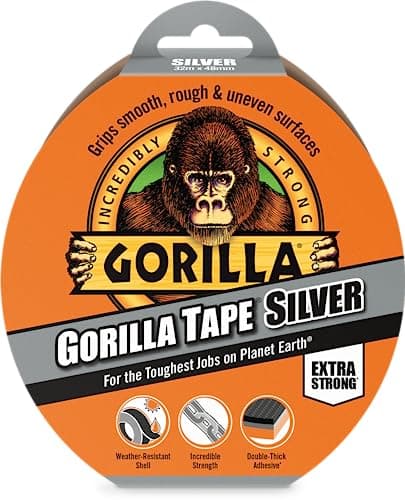 Image of Gorilla 3044900 Polymer Cloth Tape Silver 48mm x 32m