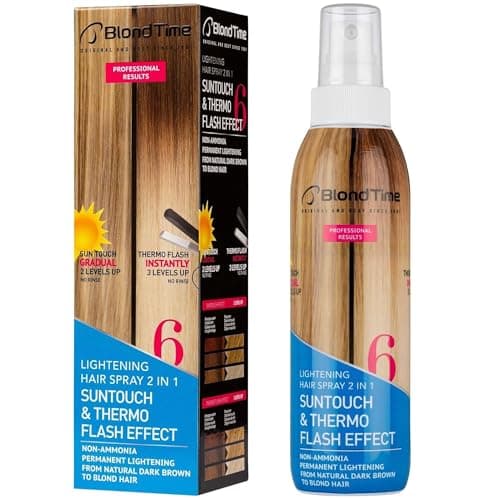Image of Blond Time Suntouched Hair Lightener Spray with Thermo Flash Effect - 2-in-1 Hair Lightening Spray for Dark Hair - 200 ml