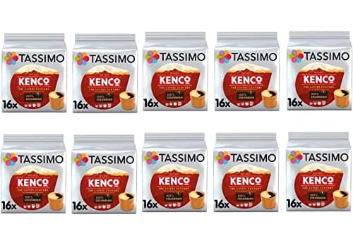 Image of Tassimo Kenco Colombian Coffee Pods - 10 Packs (160 Drinks)