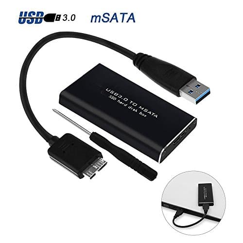 Image of RGBS USB to mSATA 3030mm 3050mm SSD Enclosure Caddy USB 3.0 6Gbps High Speed Support UASP External Converter for Samsung / Sandisk / Kingston / Toshiba m-SATA Solid State Drive