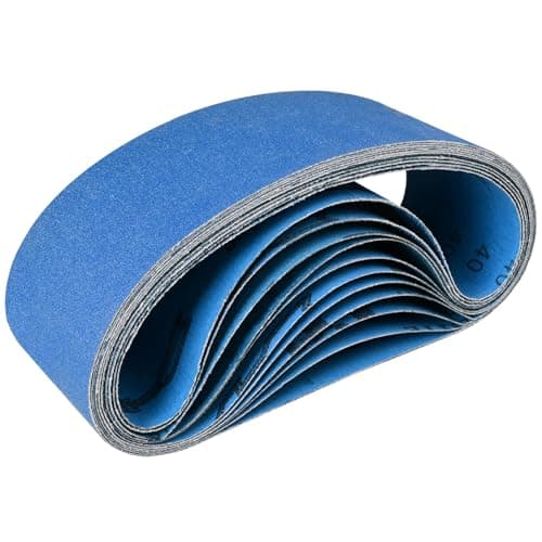 Image of Sruhrak Sanding Belt 75 x 533 mm 12Pcs Zirconia Sander Belts 40/60/80/120/240/400 Grits Compatible with Belt Sander for Metal Polishing, Woodworking, Derusting