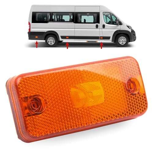 Image of ROBUST Car Side Marker Lamp Orange Lens Replacement for Citroen Jumper Relay Fiat Ducato İveco Daily Mk3/4/5 Peugeot Boxer 6303.A0 71749250 1356794080 5010306792