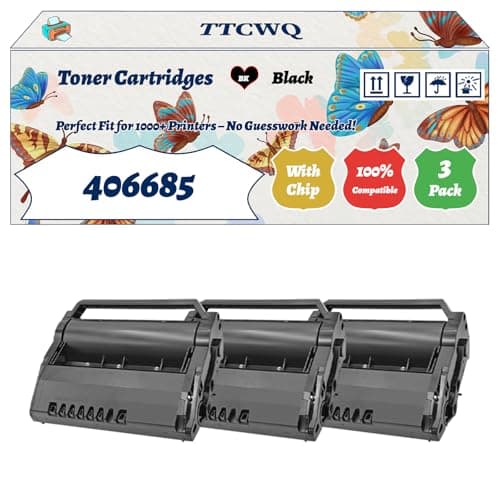Image of TTCWQ Compatible for Ricoh 406685 Toner Cartridges Work for Ricoh SP5200S SP5210SF SP5210SR Printers, with Chip, High Yield 35000 Pages, High-Definition Printing (3 Pack Black)