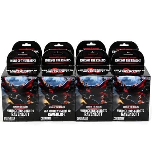 Image of WizKids Dungeons and Dragons Icons of the Realms - Van Richten's Guide to Ravenloft (Set 21) 8 Ct, Booster Brick, DnD Miniatures