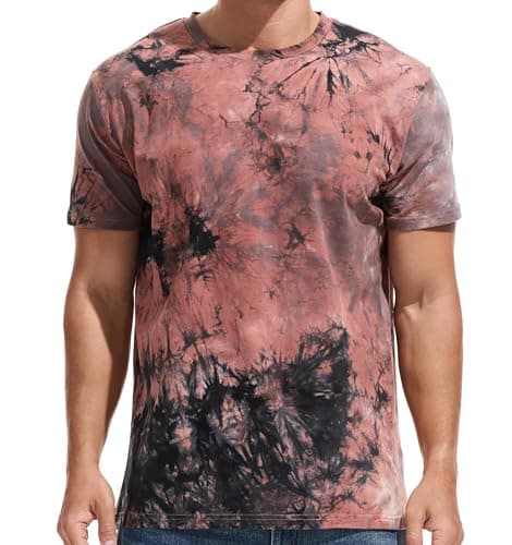 Image of RONOMO Men's Round Neck Short Sleeved T-Shirt | Medium Elasticity | Soft and Breathable | Pre Shrunk Treatment|(ZR Brown S)