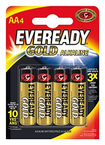 Image of Energizer Eveready Gold 635267 Alkaline AA Mignon/LR6 Batteries Pack of 4 Chrome