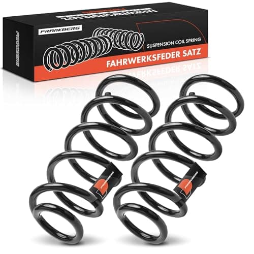 Image of Frankberg 2x Coil Spring Rear Axle Compatible with Min.i Countryman R60 C.o.o.p.e.r D C.o.o.p.e.r S C.o.o.p.e.r SD One D 2010-2016 Replace# 33539806822