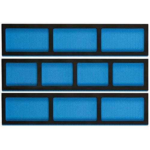 Image of Draper 75048 Full Drawer Eva Insert Infill Tray 3 Piece Set,Blue