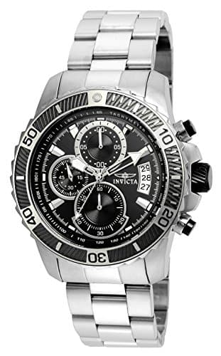 Image of Invicta Pro Diver - SCUBA 22412 Men's Watch - Waterproof - Analogue - Quartz Movement - stainless steel with Black dial - 45mm
