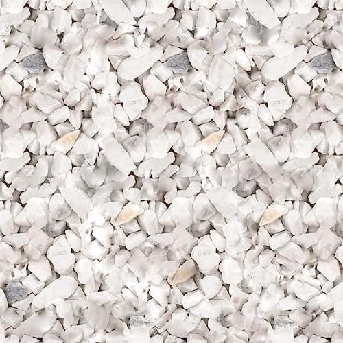 Image of simpa Decorative Landscaping Slate Aggregates - Luna White Chippings 20mm - 20kg Bag