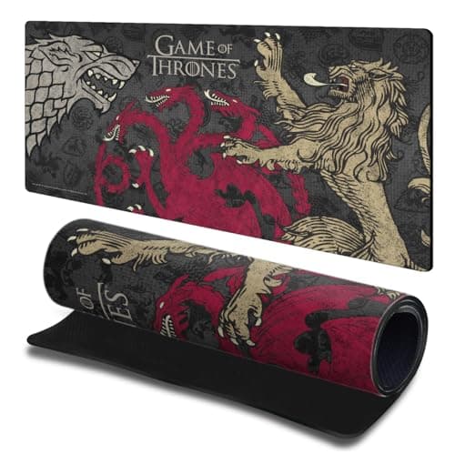 Image of Head Case Designs Officially Licensed HBO Game of Thrones Stark, Targaryen, Lannister Graphic Art Gaming Office Desk PC Keyboard Mouse Mat Pad 23.62 x 11.81 x 0.12 inches (600 x 300 mm) - L