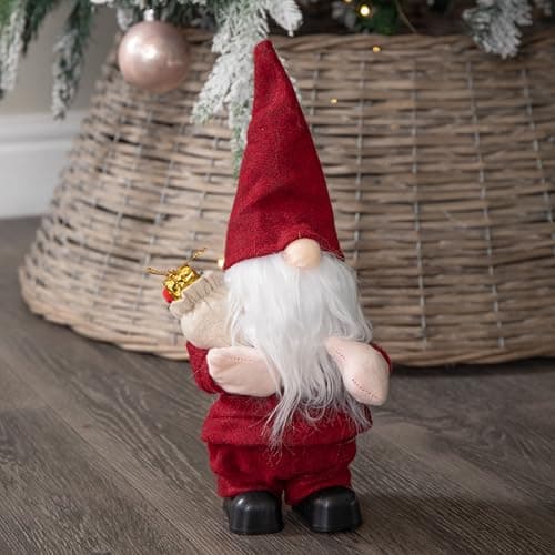 Image of Samuel ALEXANDER 35cm Battery Operated Musical Walking Christmas Gonk Decoration in Red