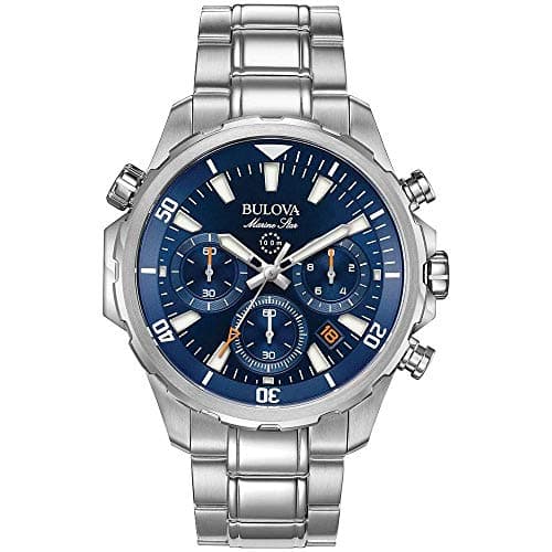 Image of Bulova Men Analog Quartz Watch with Stainless-Steel Strap 96B256
