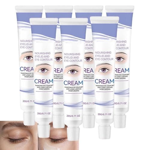 Image of Hydrating Brightening Moisturizing Vitamin C Eye Cream, Brightens Smooths Firmer Looking Eye Area, Firming Lifting Treatment Under Eye Upper Eyelid Cream Reduces Puffiness Appearance (7pcs)