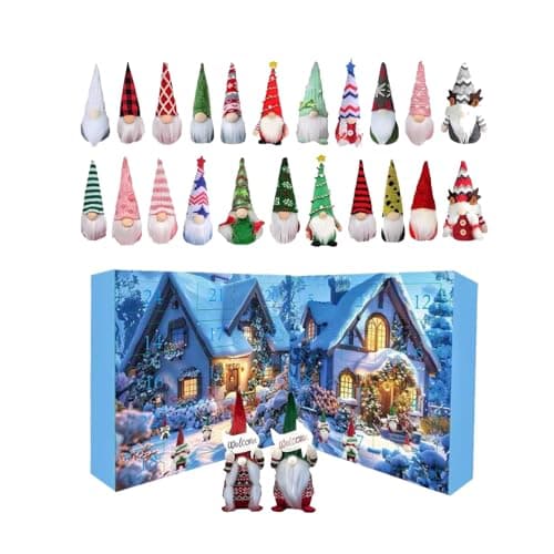 Image of Gnomes Advent Calendars 2025, New Christmas Advent 24 Days Calendars with 24 Gnomes, Surprise Gnomes Countdown Calendar 2025, Collectible Christmas Figures Gnome Decorations