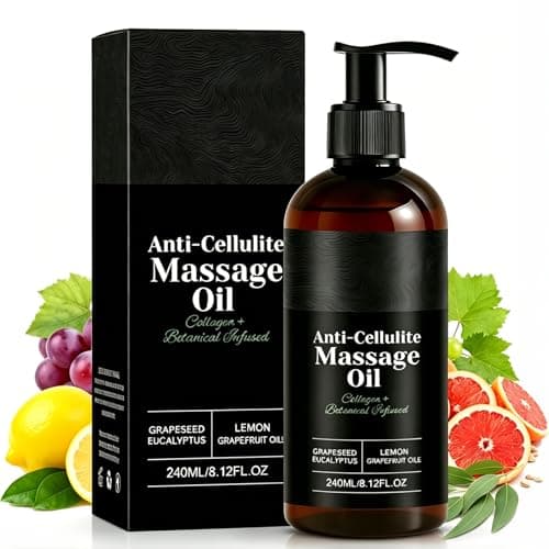 Image of Anti Cellulite Massage Oil, 240ml Firming Body Oil for Crepey Skin, Collagen Oil for Skin Tightening & Lifting, Anticellulite Body Oil for Women, Moisturizes & Smoother for Full Body