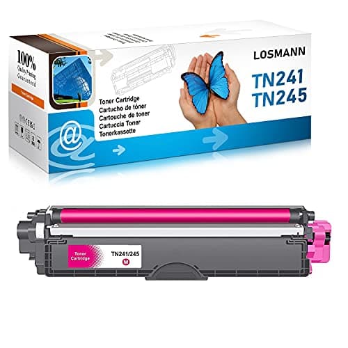Image of LOSMANN Compatible Toner Cartridge Replacement for Brother TN-241 TN-245 for Brother DCP-9015CDW 9020CDW HL-3140CW 3150CDW 3170CDW 3142CW 3152CDW MFC-9130CW 9140CDN 9340CDW 9330CDW (1 Magenta)