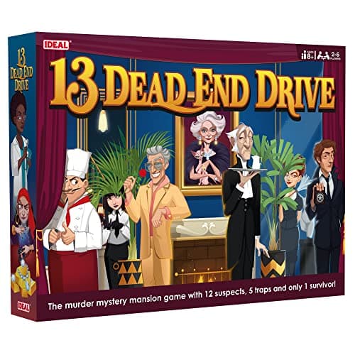 Image of IDEAL | 13 Dead End: The murder mystery mansion game with 12 suspects, 5 traps and only 1 survivor! | Family Games | For 2-6 Players | Ages 8+