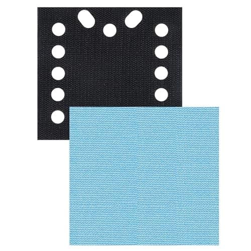 Image of Trend Professional 115 x 107 mm Quarter Sheet Sanding Pads, 80/120/180 Grit + Pad Saver, 7 Pack, Mesh Abrasive for Efficient Sanding with Dust Extraction, AB/QTR/M7/P