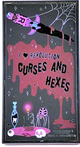 Image of Makeup Revolution Curses And Hexes Eyeshadow Palette, Powder, 1.0 count, Box, Unisex, Adult