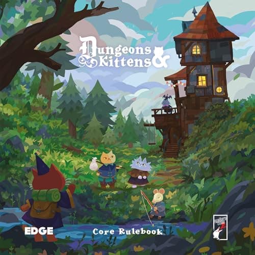 Image of Dungeons & Kittens Roleplaying Game CORE RULEBOOK - Adorable Fantasy Tabletop RPG with Magical Kittens, Ready-to-Play Adventures for Kids & Adults, Ages 8+, 2-6 Players, 90 Min Playtime